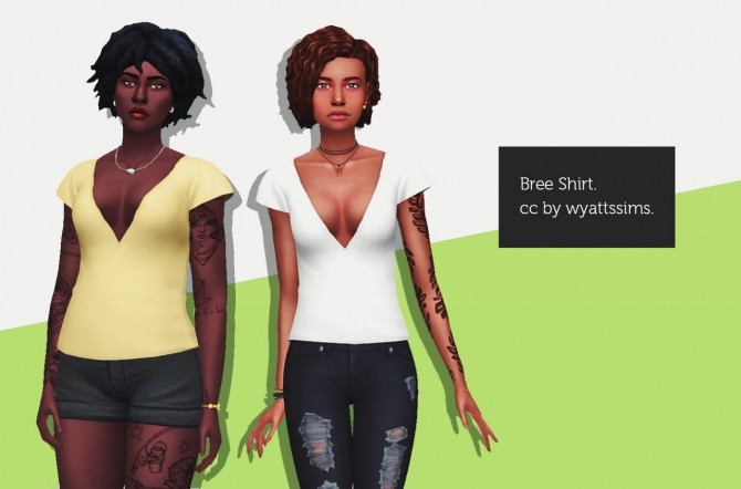 Sims 4 BREE SHIRT at Wyatts Sims