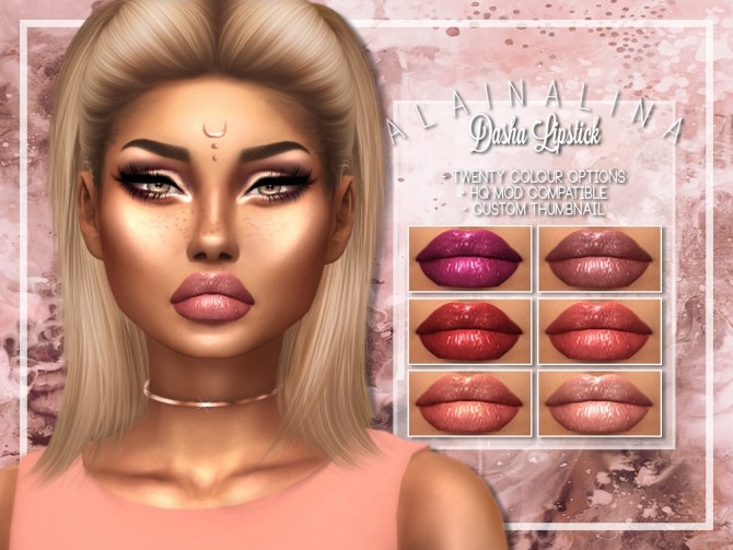 Sims 4 Dasha Lipstick at AlainaLina