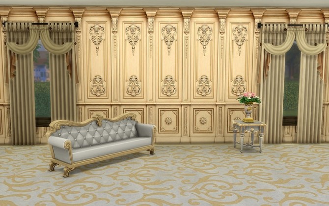 Sims 4 Boiserie Panel by ihelen at ihelensims