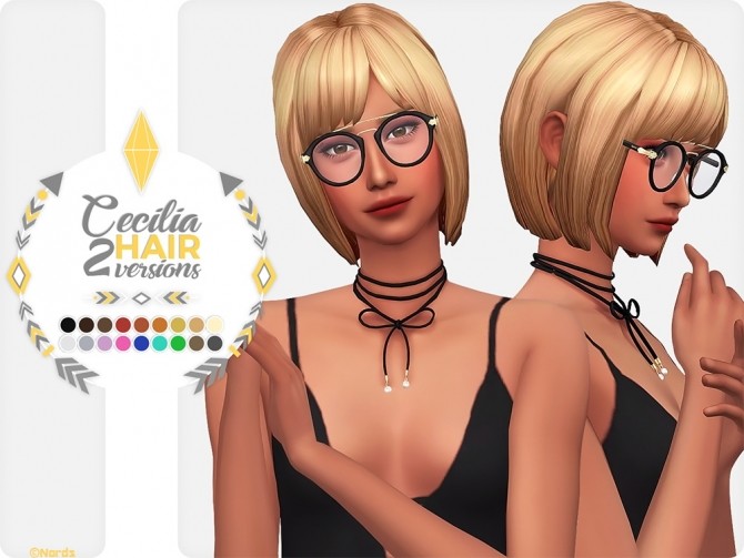 Sims 4 Cecilia Hair at Nords Sims