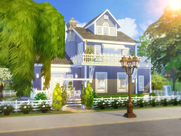 Sims 4 Blue Dream house by MychQQQ at TSR