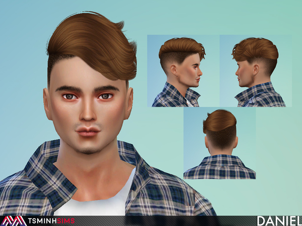 Sims 4 Daniel Hair 60 by TsminhSims at TSR
