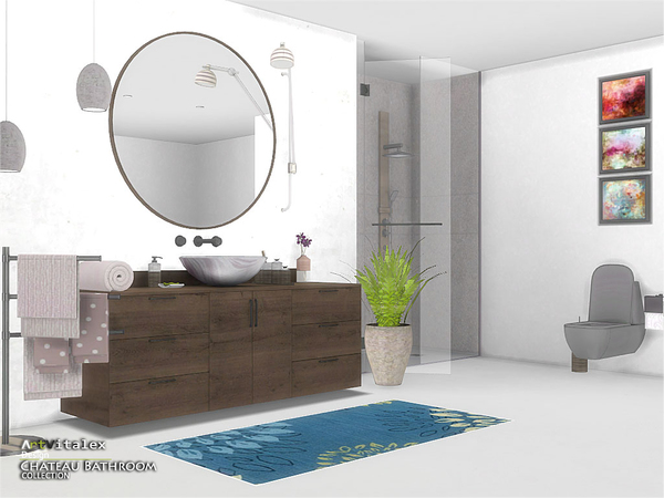 Sims 4 Chateau Bathroom by ArtVitalex at TSR