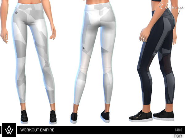 Sims 4 Camo Tights by ekinege at TSR