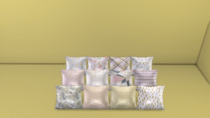 Sims 4 Golden Luxury Bedroom Deco at TaTschu`s Sims4 CC