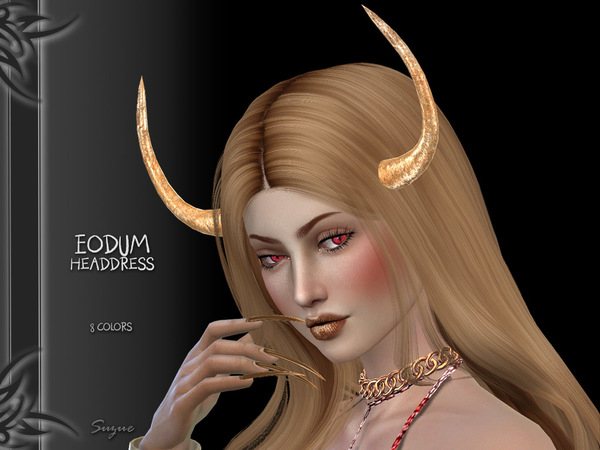 Sims 4 Eodum Headdress by Suzue at TSR