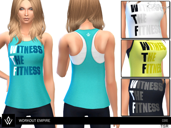 Sims 4 Core WTF Tank by ekinege at TSR