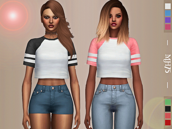 Sims 4 Lucie Top by Margeh 75 at TSR