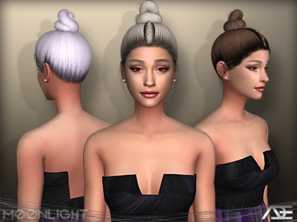 Sims 4 Moonlight hair by Ade Darma at TSR
