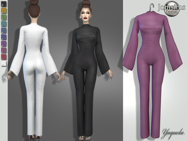 Sims 4 Yaquela jumpsuit by jomsims at TSR