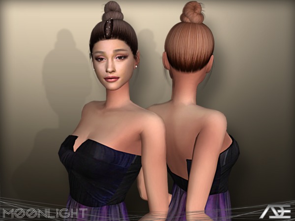 Sims 4 Moonlight hair by Ade Darma at TSR