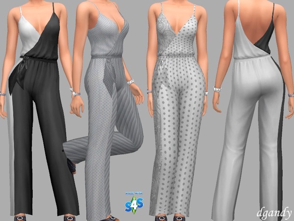 Sims 4 Karen jumpsuit by dgandy at TSR