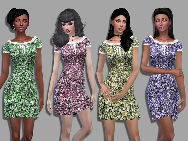 Sims 4 Clarisse dress by Simalicious at TSR