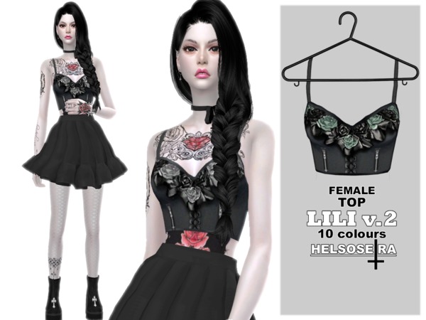 Sims 4 LILI vol.2 FM Top by Helsoseira at TSR