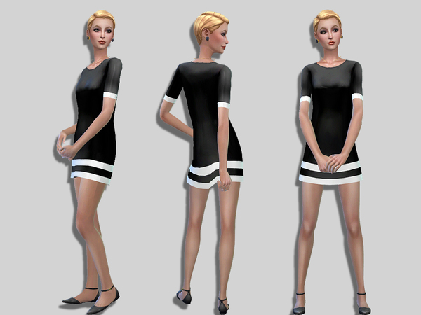 Sims 4 Twiggy dress by Simalicious at TSR