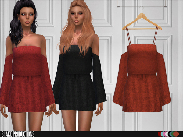 Sims 4 Short Dresses 128 by ShakeProductions at TSR