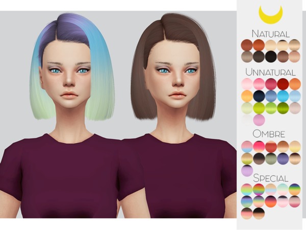 Sims 4 Hair Retexture 66 LeahLilliths Farah by Kalewa a at TSR