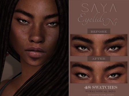 Eyelids N1 by SayaSims at TSR