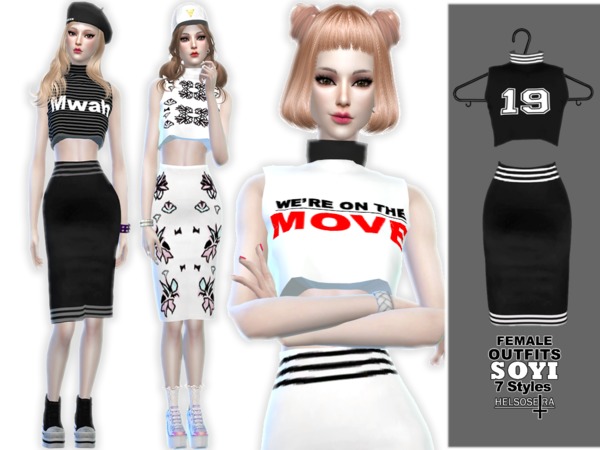 Sims 4 SOYI Outfit FM by Helsoseira at TSR