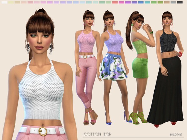 Sims 4 Cotton Top by Paogae at TSR