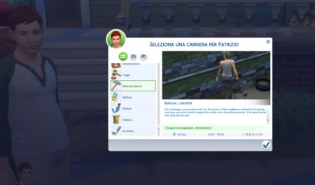 Manual Laborer Career by Daleko at Mod The Sims