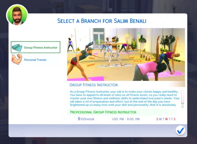 Sims 4 Fitness Instructor Career by PinkySimsie at Mod The Sims