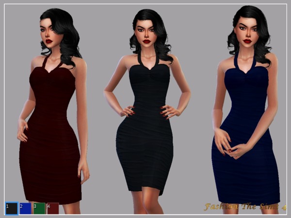 Sims 4 Dress Sofia by LYLLYAN at TSR