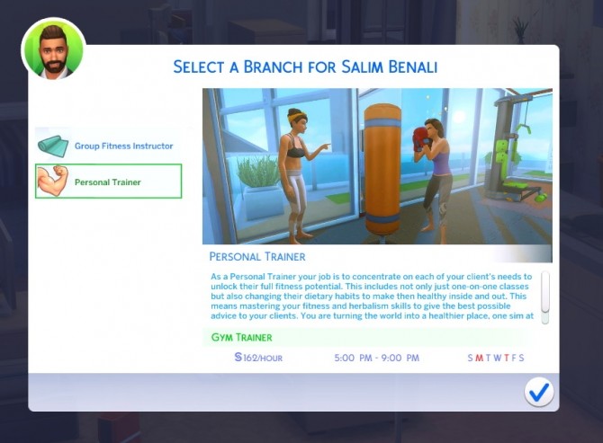 Sims 4 Fitness Instructor Career by PinkySimsie at Mod The Sims