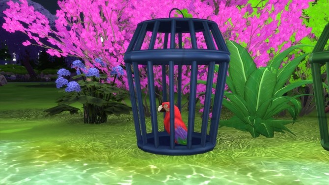Sims 4 Sturdy Birdie Bird Cage by Snowhaze at Mod The Sims