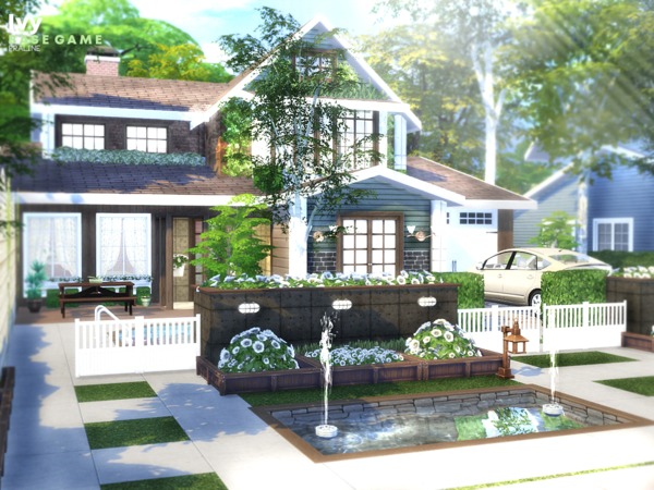 Sims 4 Ivy house by Pralinesims at TSR