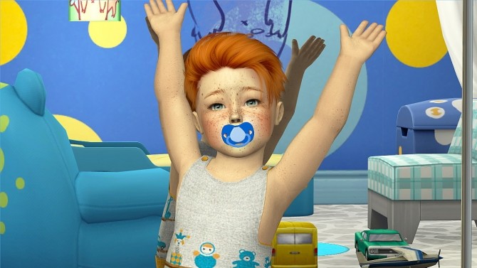 Sims 4 ANTO PUMA HAIR KIDS AND TODDLER by Thiago Mitchell at REDHEADSIMS