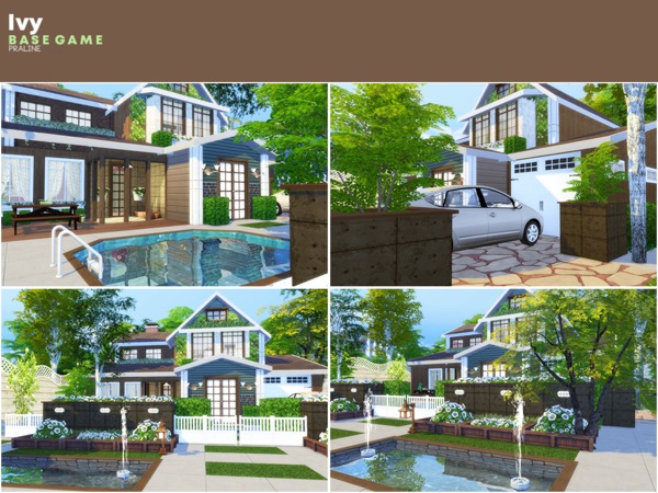 Sims 4 Ivy house by Pralinesims at TSR