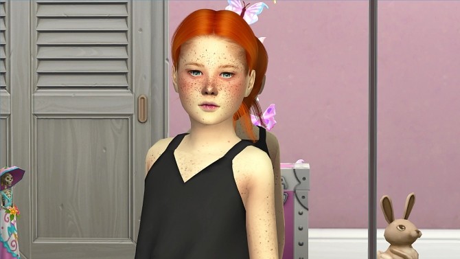 Sims 4 LEAH LILLITH SELENA HAIR KIDS AND TODDLER VERSION at REDHEADSIMS