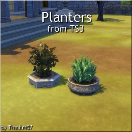 Planters from TS3 by TheJim07 at Mod The Sims