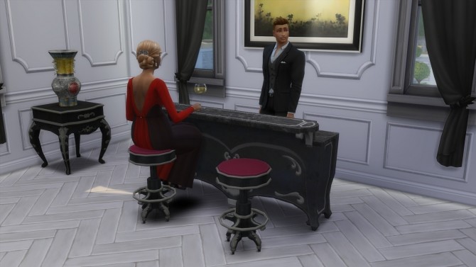 Sims 4 Dark Lux Bar & Barstool from TS3 by TheJim07 at Mod The Sims