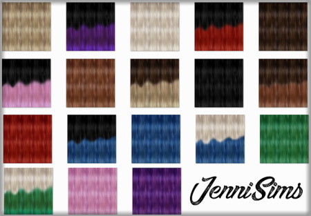 New Textures for retextured hair at Jenni Sims