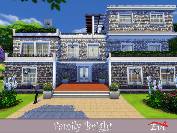 Sims 4 Family Bright by evi at TSR