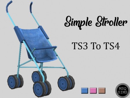 Simple Stroller TS3 To TS4 at MSQ Sims