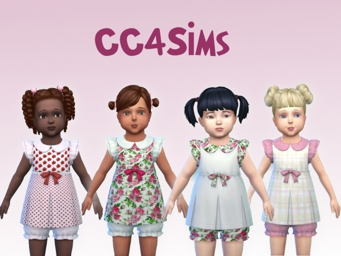Sims 4 T outfits by Christine at CC4Sims