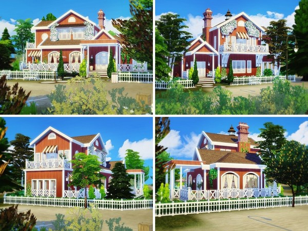 Sims 4 Cherry Hill house by MychQQQ at TSR