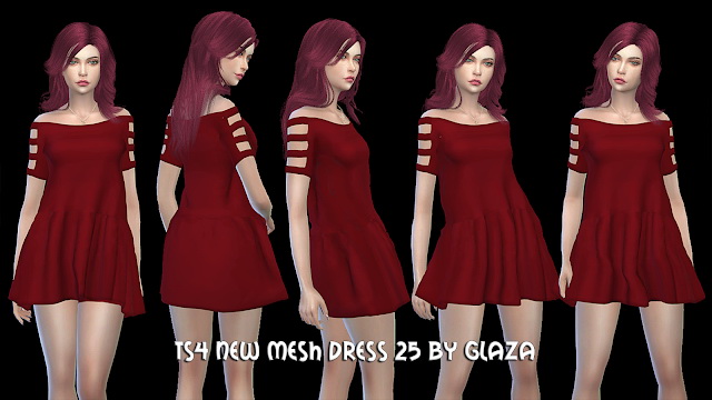 Sims 4 Dress 25 at All by Glaza