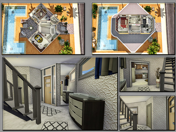Sims 4 MB The Arrow unusual built family home by matomibotaki at TSR