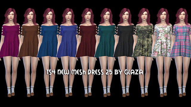 Sims 4 Dress 25 at All by Glaza