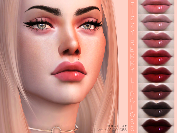 Sims 4 Fizzy Berry Lipgloss N161 by Pralinesims at TSR