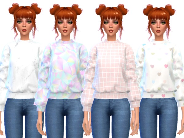 Sims 4 Tumblr Themed Sweatshirts 2 by Wicked Kittie at TSR