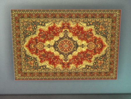 Traditional Russian Style Wall Rug by scottiedoag at Mod The Sims