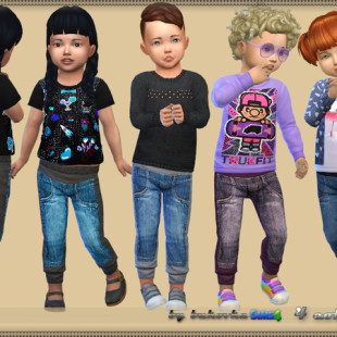 Large Supreme T-shirts by McLayneSims at TSR » Sims 4 Updates