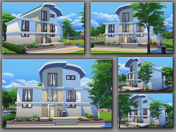 Sims 4 MB Constant Curvature house by matomibotaki at TSR