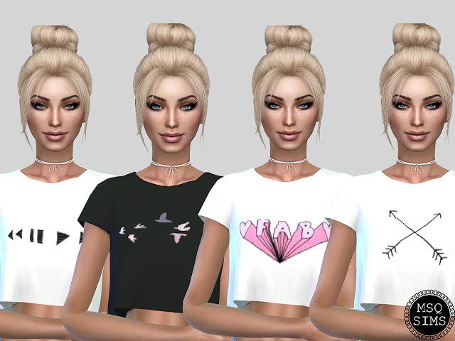 Sims 4 Sandy T Shirt Collection at MSQ Sims