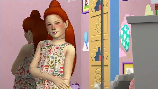 Sims 4 SIMPLICIATY LUMIE HAIR KIDS AND TODDLER VERSION at REDHEADSIMS
